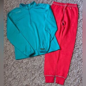 2 piece Girls Ski / Snowboard base layer top & bottom
Size 10/12